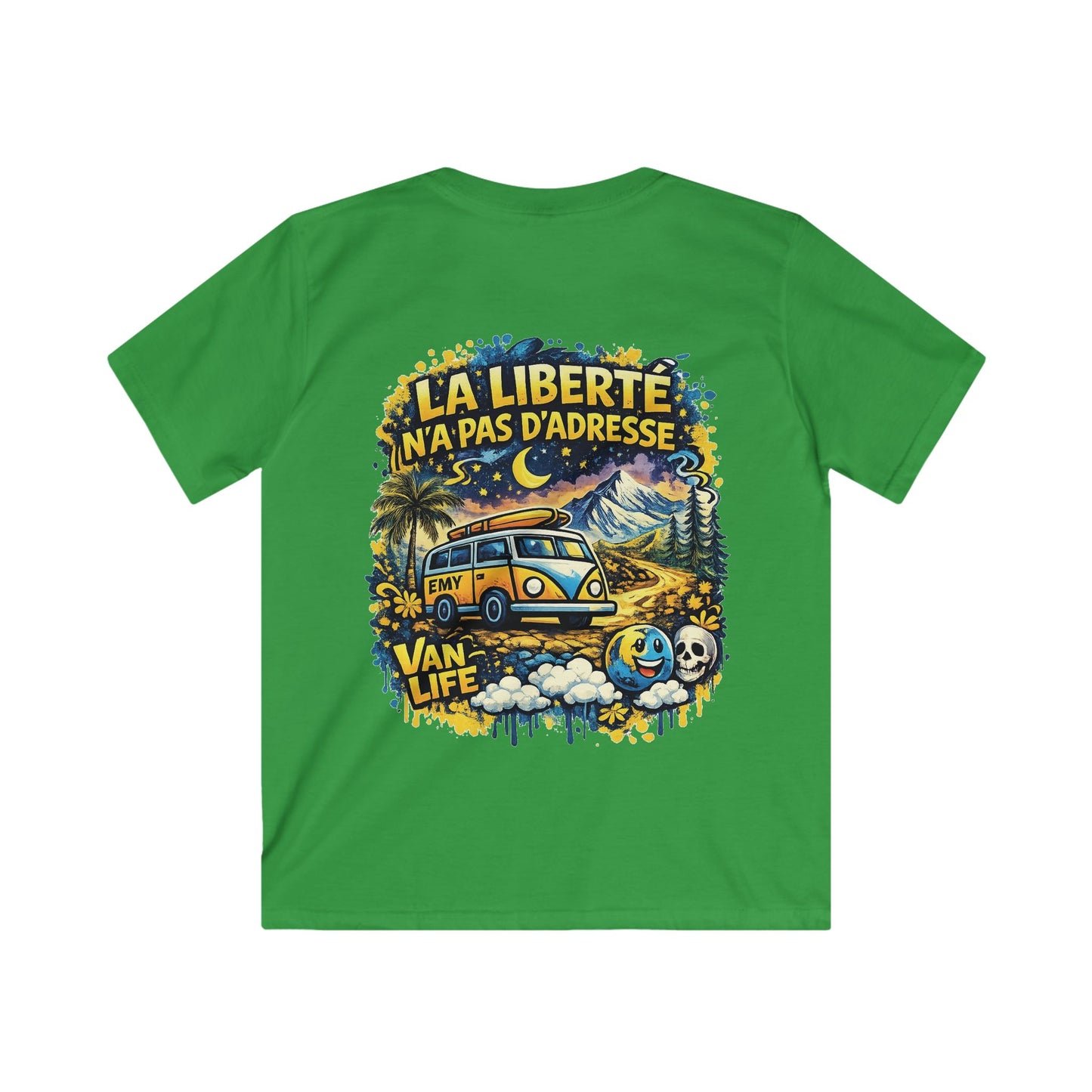 T-shirt jeunesse unisexe “La liberté n’a pas d’adresse” – Emysterre